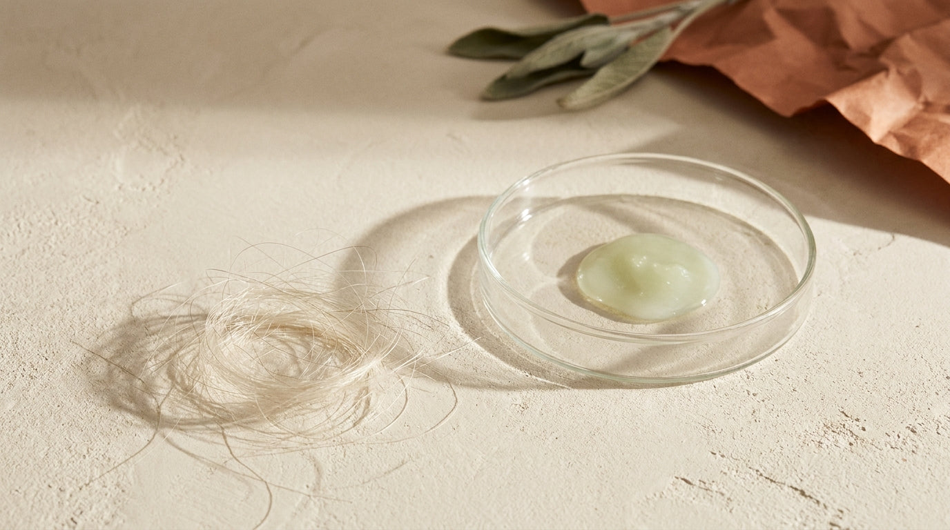 The conundrum of fine hair and product residue.