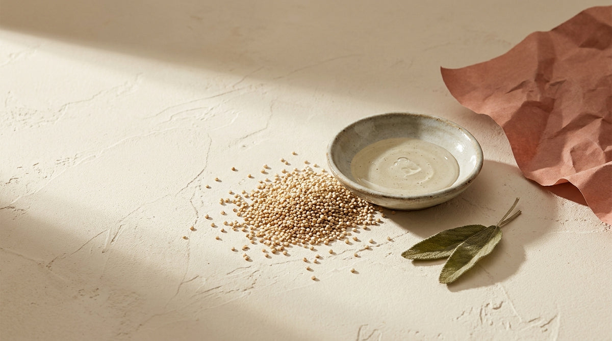 Quinoa hydrolysate offers protein without the typical rigidity.