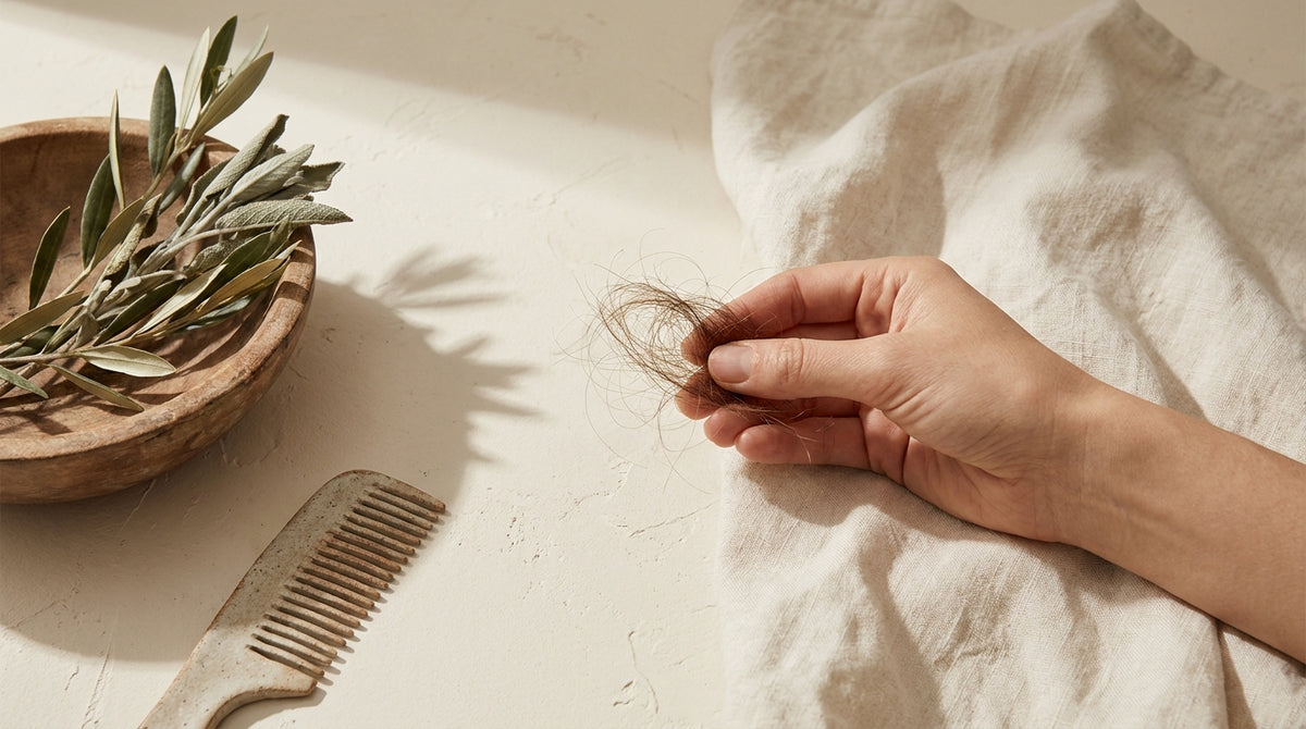 The hormonal timeline of postpartum shedding.