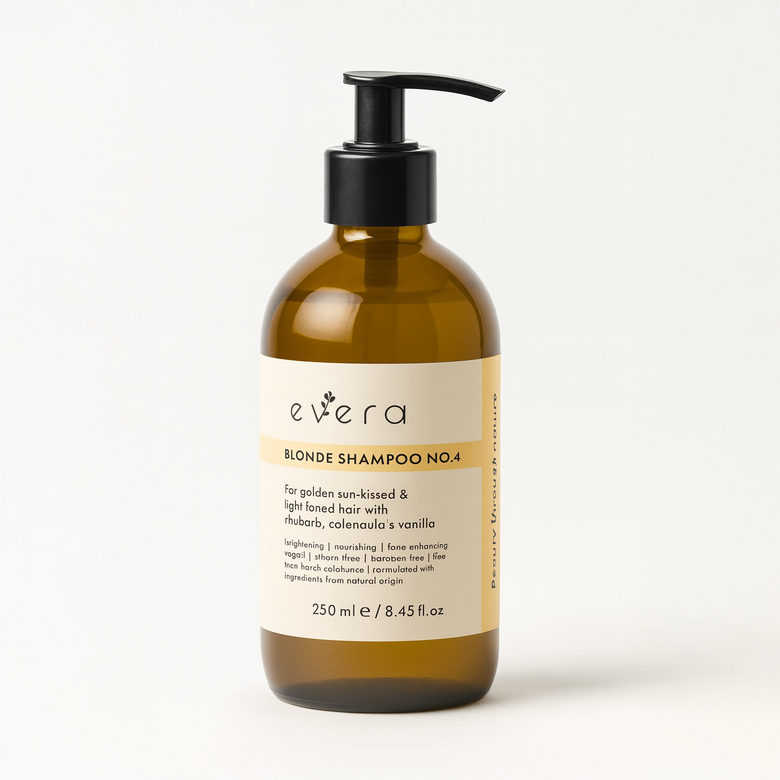 Evera Blonde Shampoo No.4 – sulfate-free vegan brightening shampoo for blonde and highlighted hair