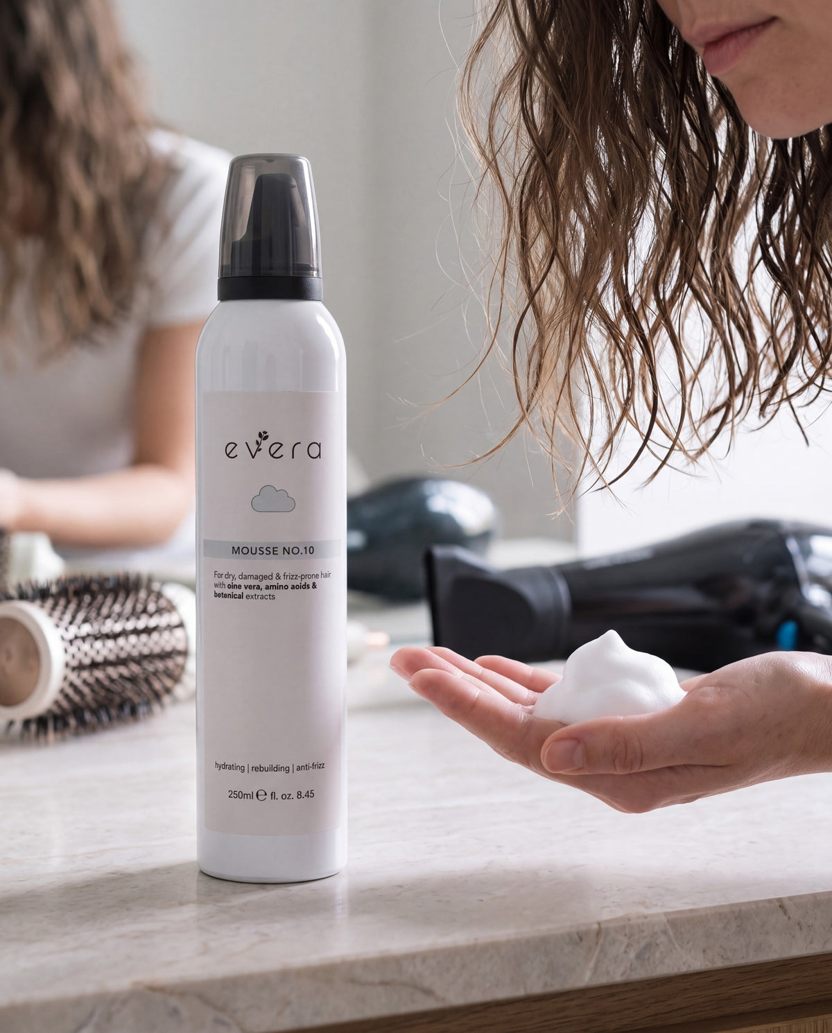 Mousse No.10 — in use in the shower