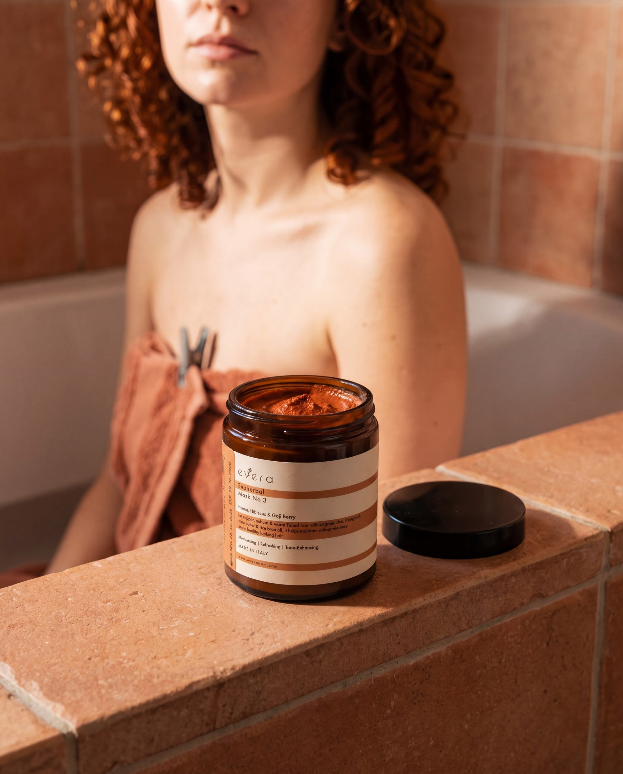 Supherbal Mask N3 — in use in the shower