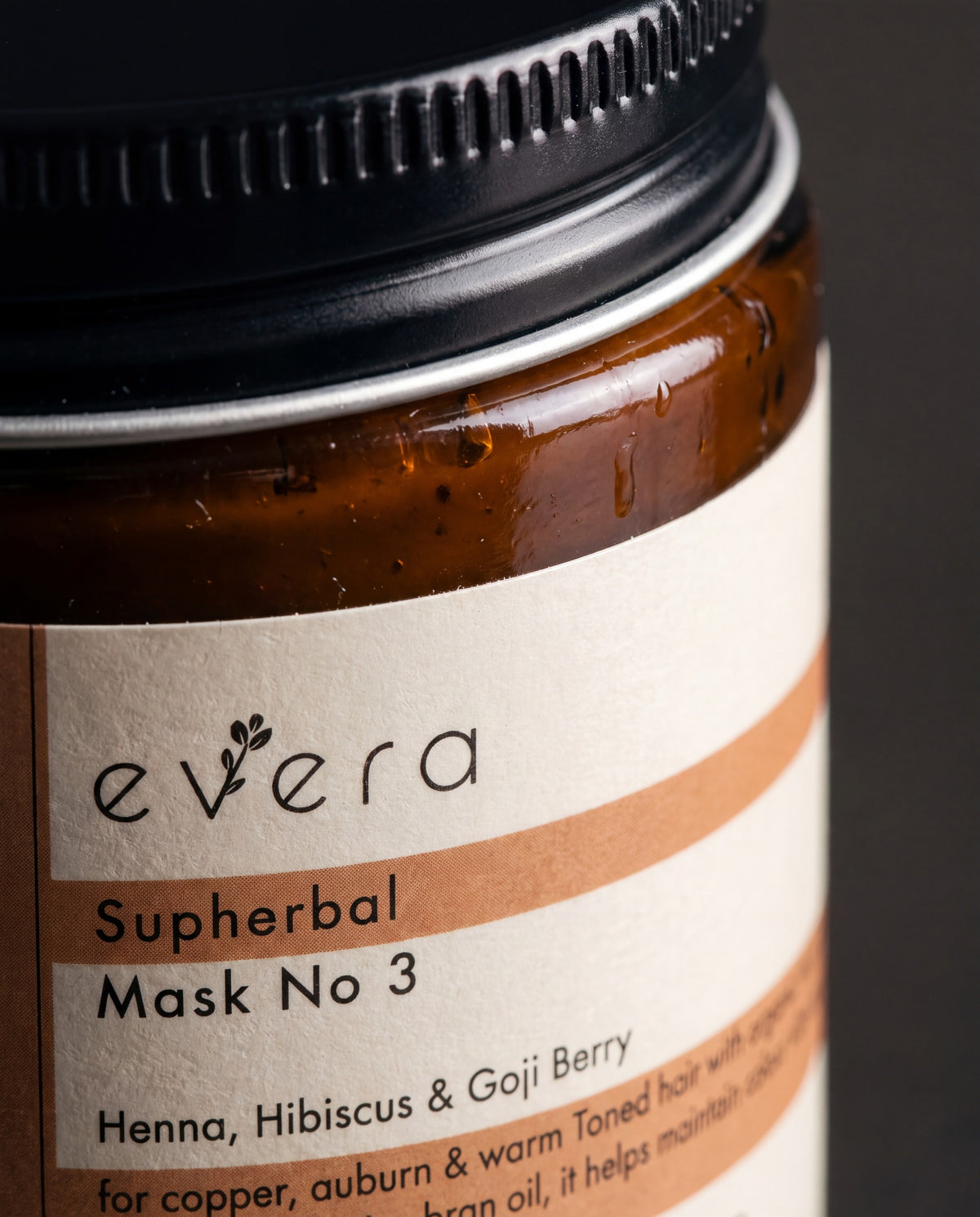 Supherbal Mask N3 — close-up of the bottle and label