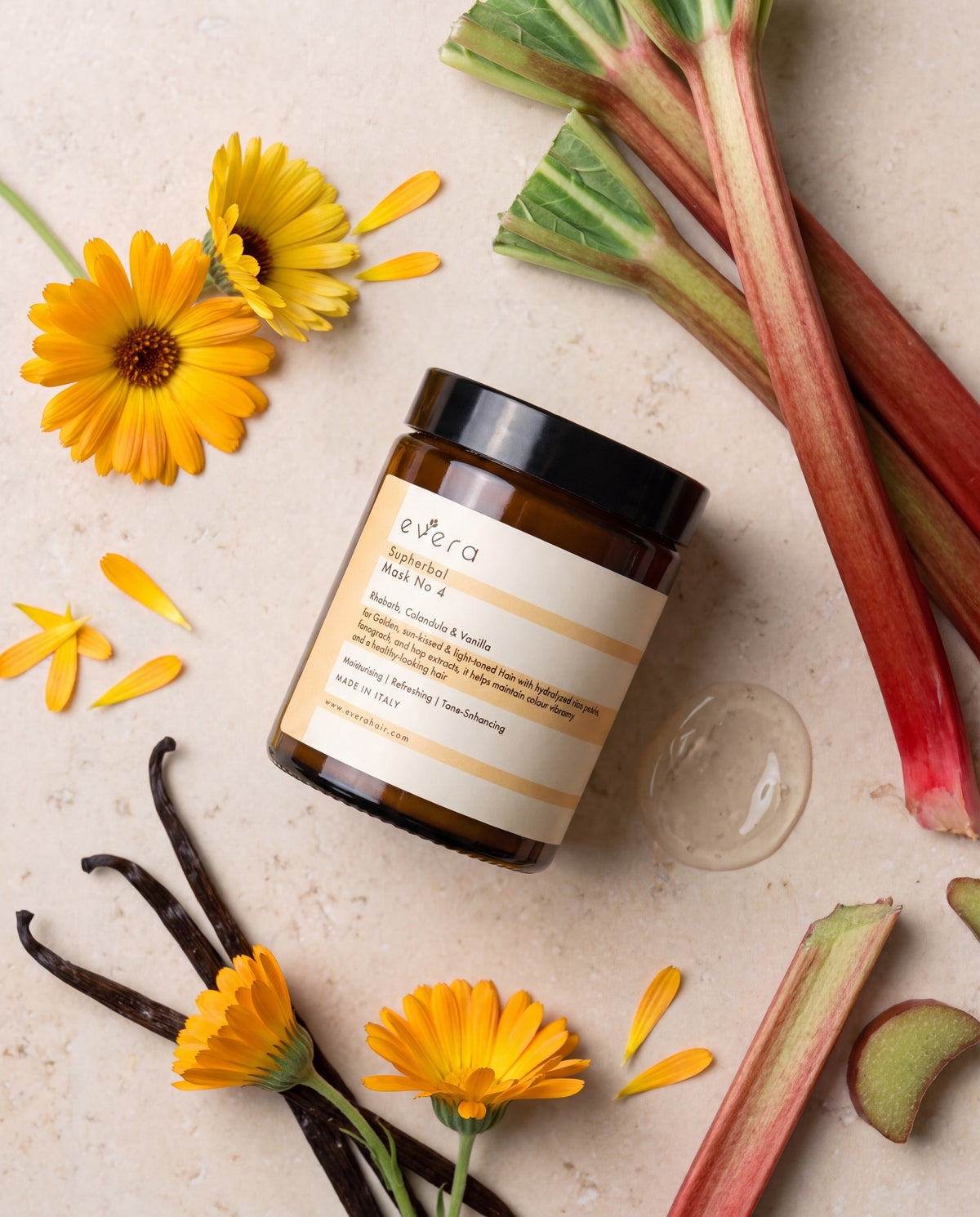 Supherbal Mask No.4 — the botanical ingredients inside