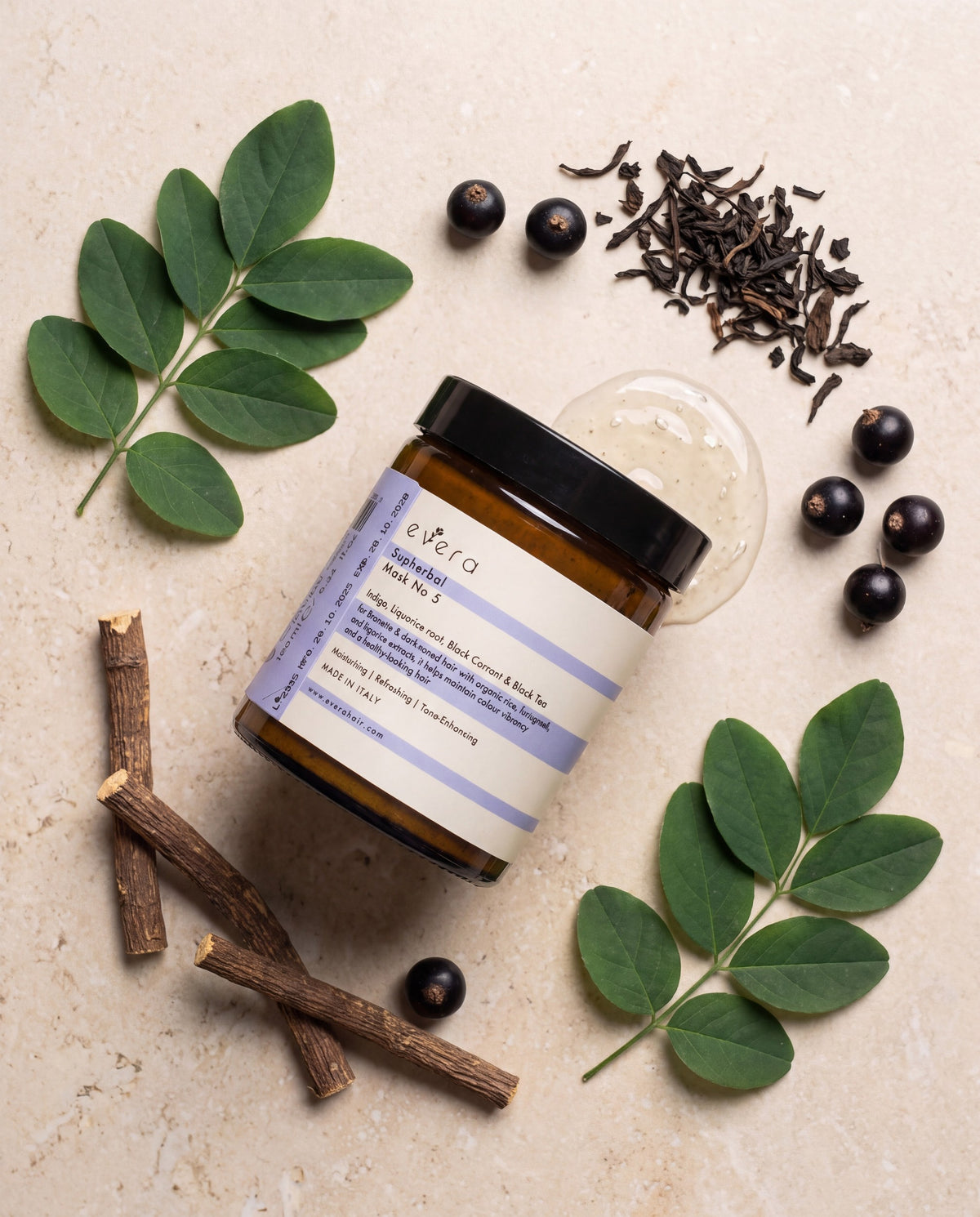 Supherbal Mask No.5 — the botanical ingredients inside