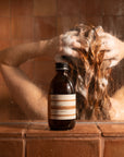 Supherbal Shampoo No.3 — in use in the shower